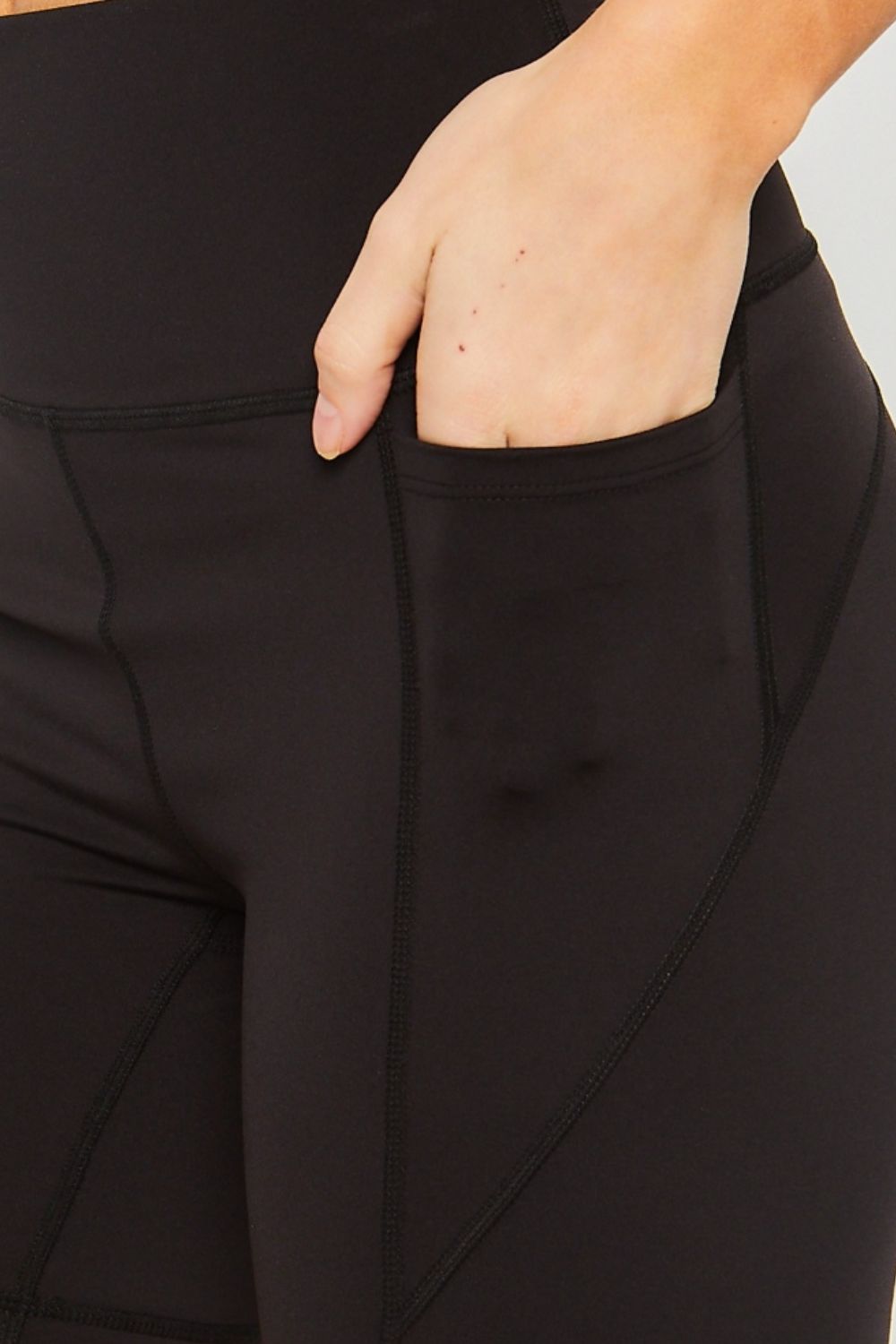 Love Tree High Waist Seam Detail Active Shorts for Women - In Style Chics Boutique LLC