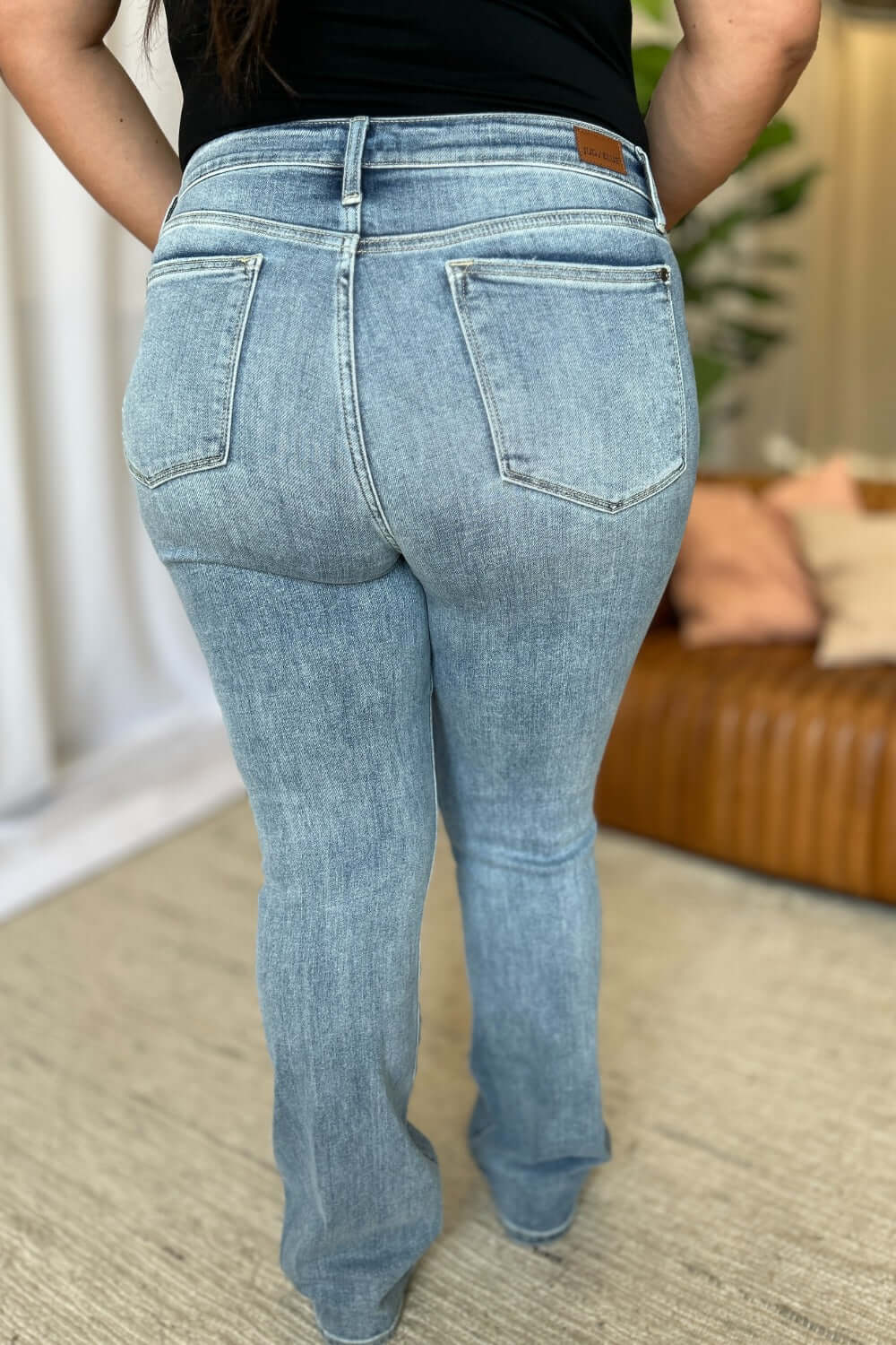 Judy Blue Medium Rise Bootcut Jeans - No Distressing - In Style Chics Boutique Women's Juniors Plus Size Apparel Online