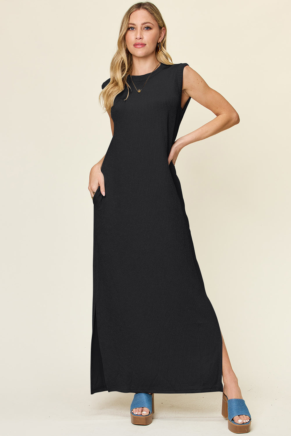 Shop Sleeveless Black Maxi Dress 🖤at In Style Chics Boutique