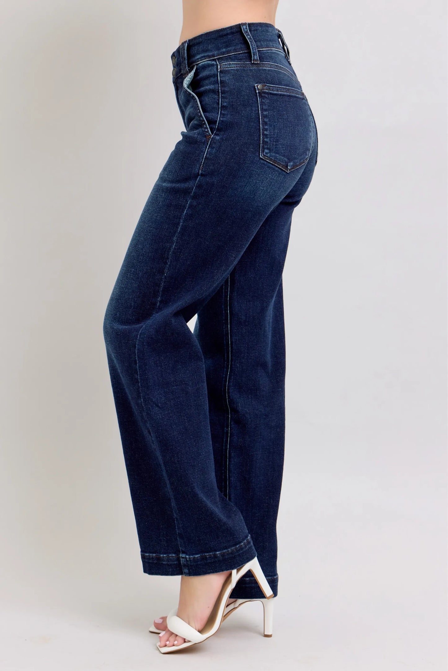 Judy Blue High-Waisted Wide Leg Jeans at In Style Chics Boutique