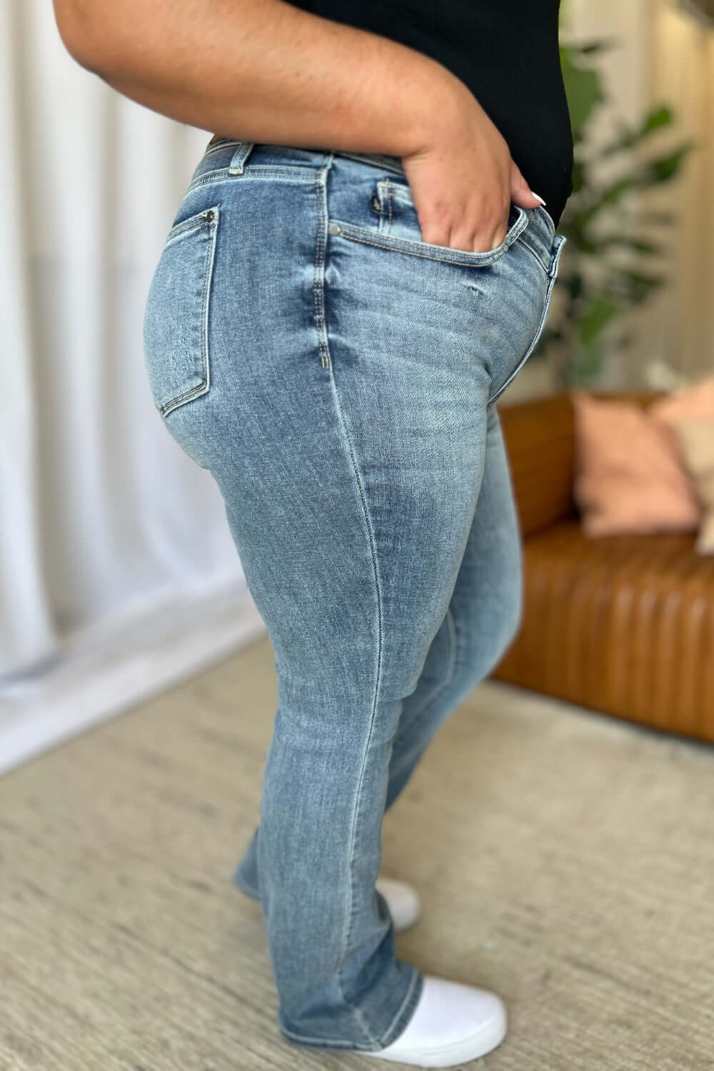 Judy Blue Full Size Medium Rise Bootcut Jeans - In Style Chics Boutique LLC