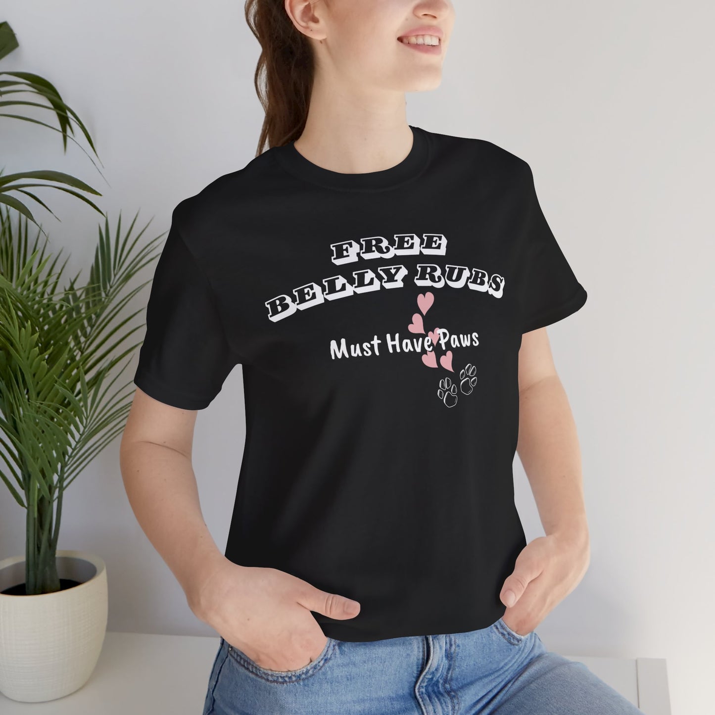Dog Lover Tee Free Belly Rubs - Cute graphic Ts - Obsession Expressions by In Style Chics Boutique