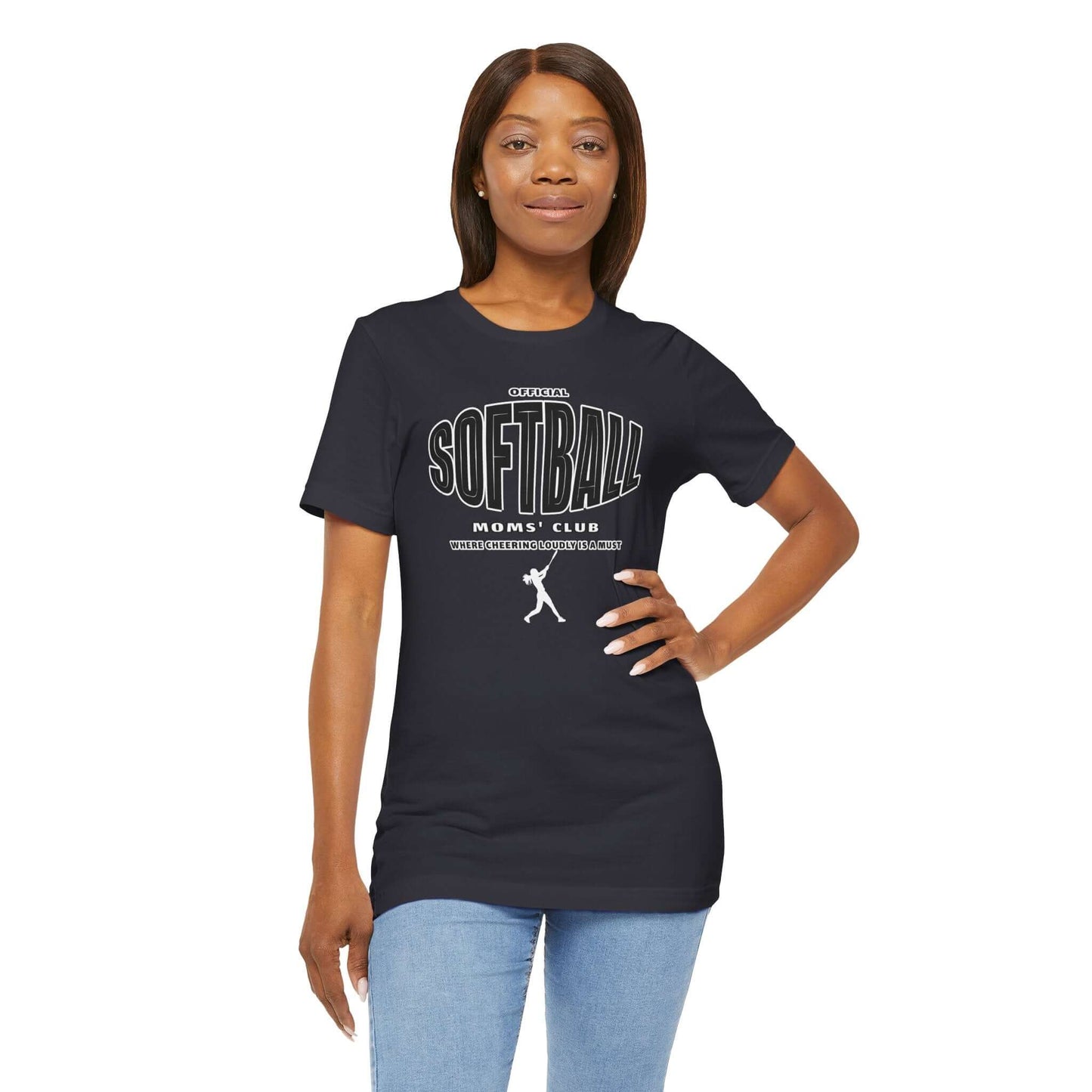 Softball Mom Short Sleeve Tee - Cute Graphic Ts for Women - In Style Chics Boutique Online Women's Juniors Plus Size Apparel