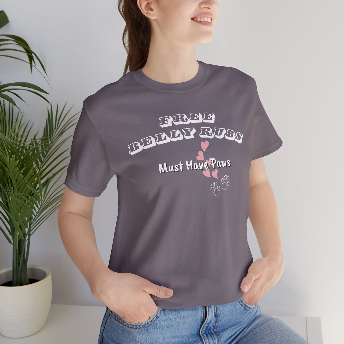 Dog Lover Tee Free Belly Rubs - Cute graphic Ts - Obsession Expressions by In Style Chics Boutique