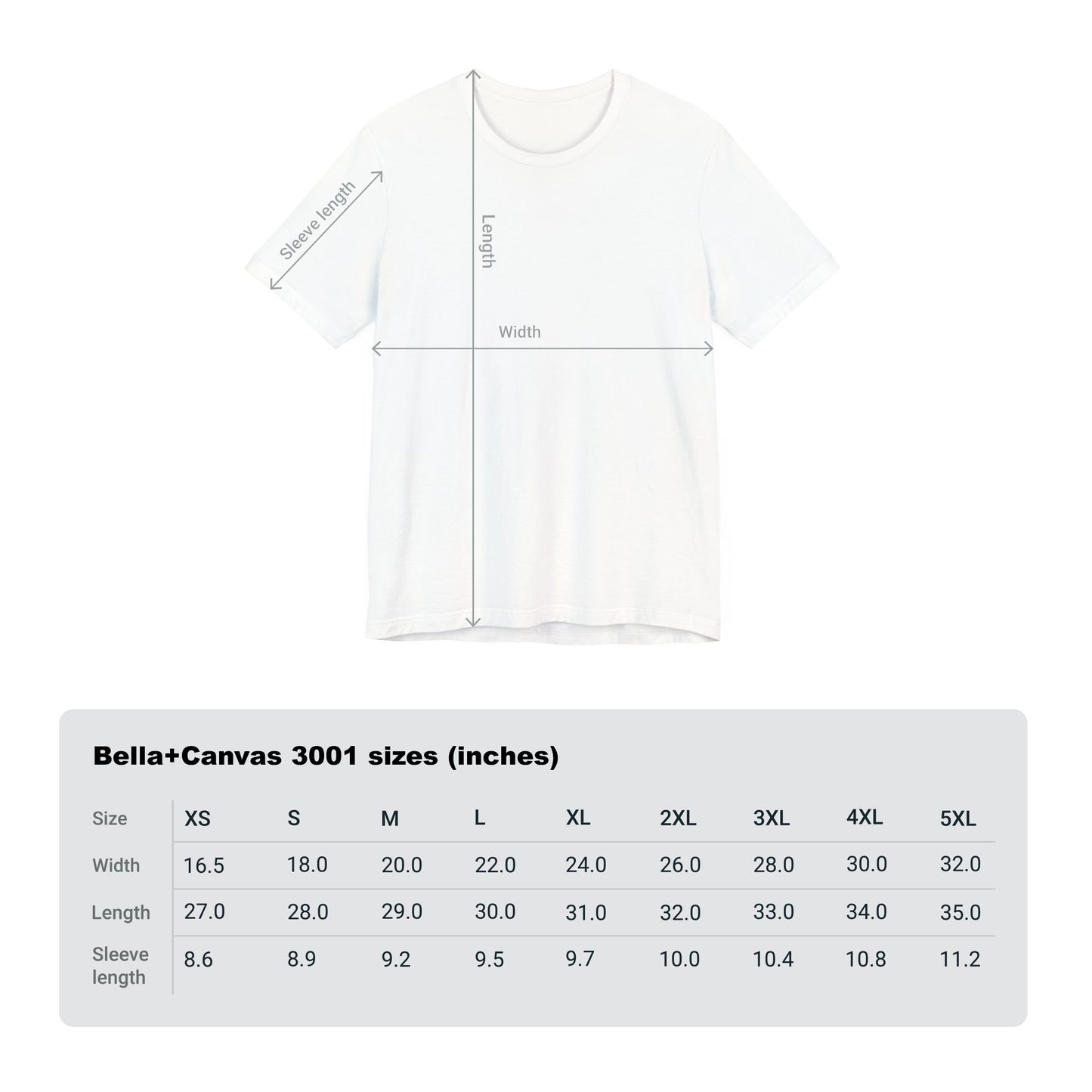 T-Shirt Size Chart - Obsession Expressions by In Style Chics Boutique