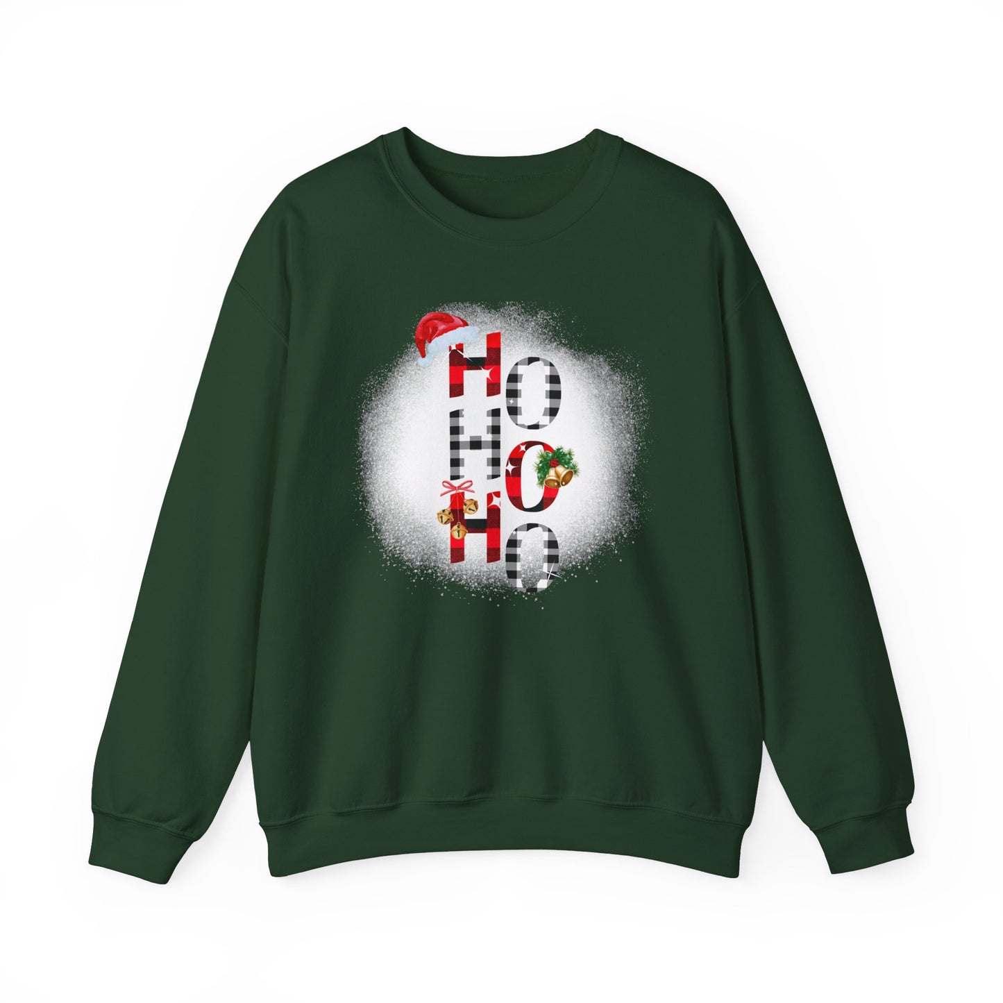 Unisex Heavy Blend™ Crewneck "Ho Ho Ho" Graphic Sweatshirt
