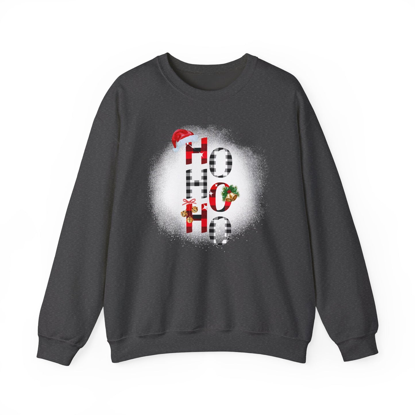 Unisex Heavy Blend™ Crewneck "Ho Ho Ho" Graphic Sweatshirt