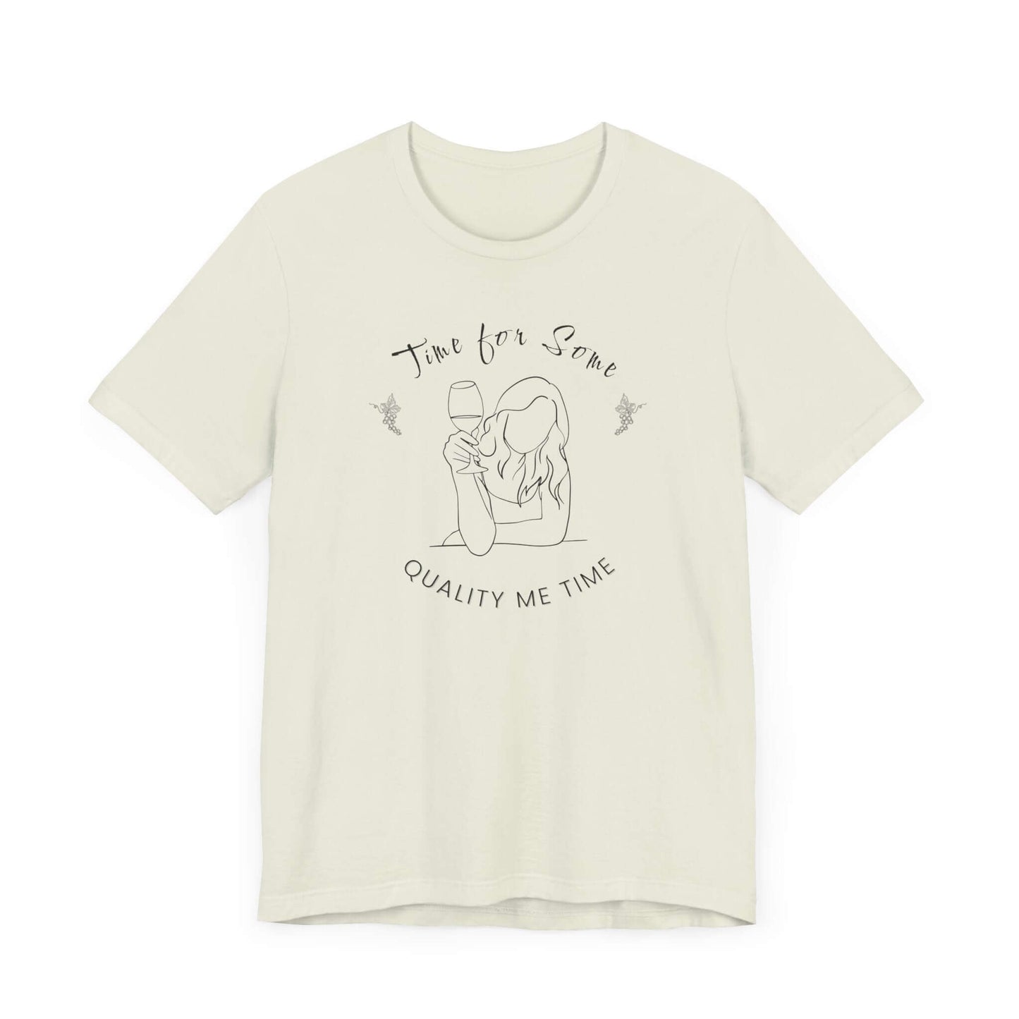T-Shirt 'Quality Me Time' Short Sleeve Tee - Wine Lovers Tee - Cute Graphic T-shirts - Obsession Expressions by In Style Chics Boutique