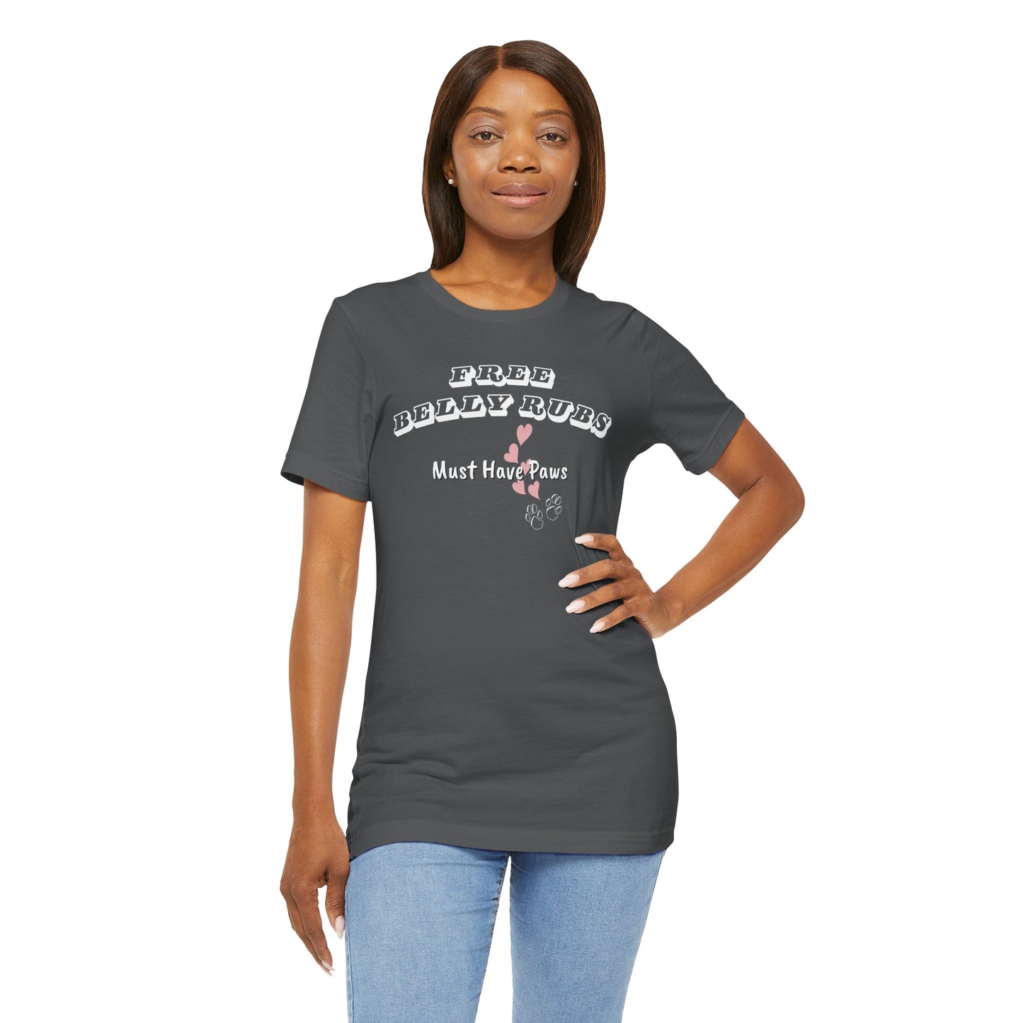 Dog Lover Tee Free Belly Rubs - Cute graphic Ts - Obsession Expressions by In Style Chics Boutique