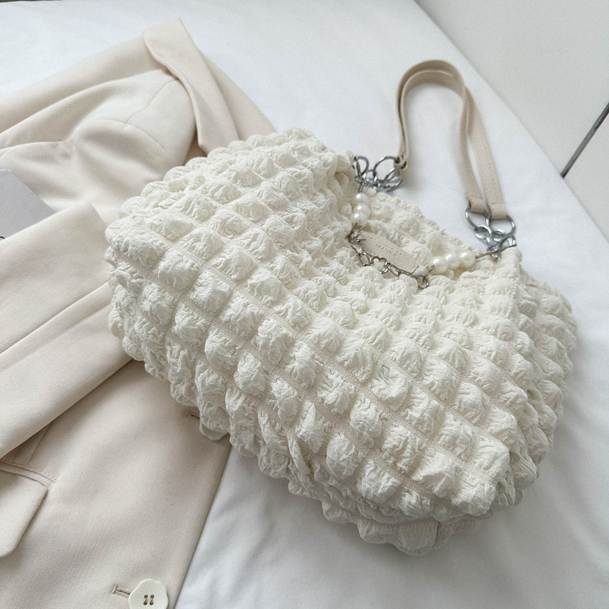 Bubble Textured Tote Bag - In Style Chics Boutique LLC