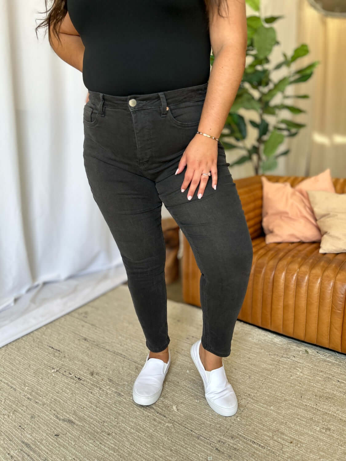 RFM Full Size High Rise Tummy Control Skinny Jeans - In Style Chics Boutique LLC