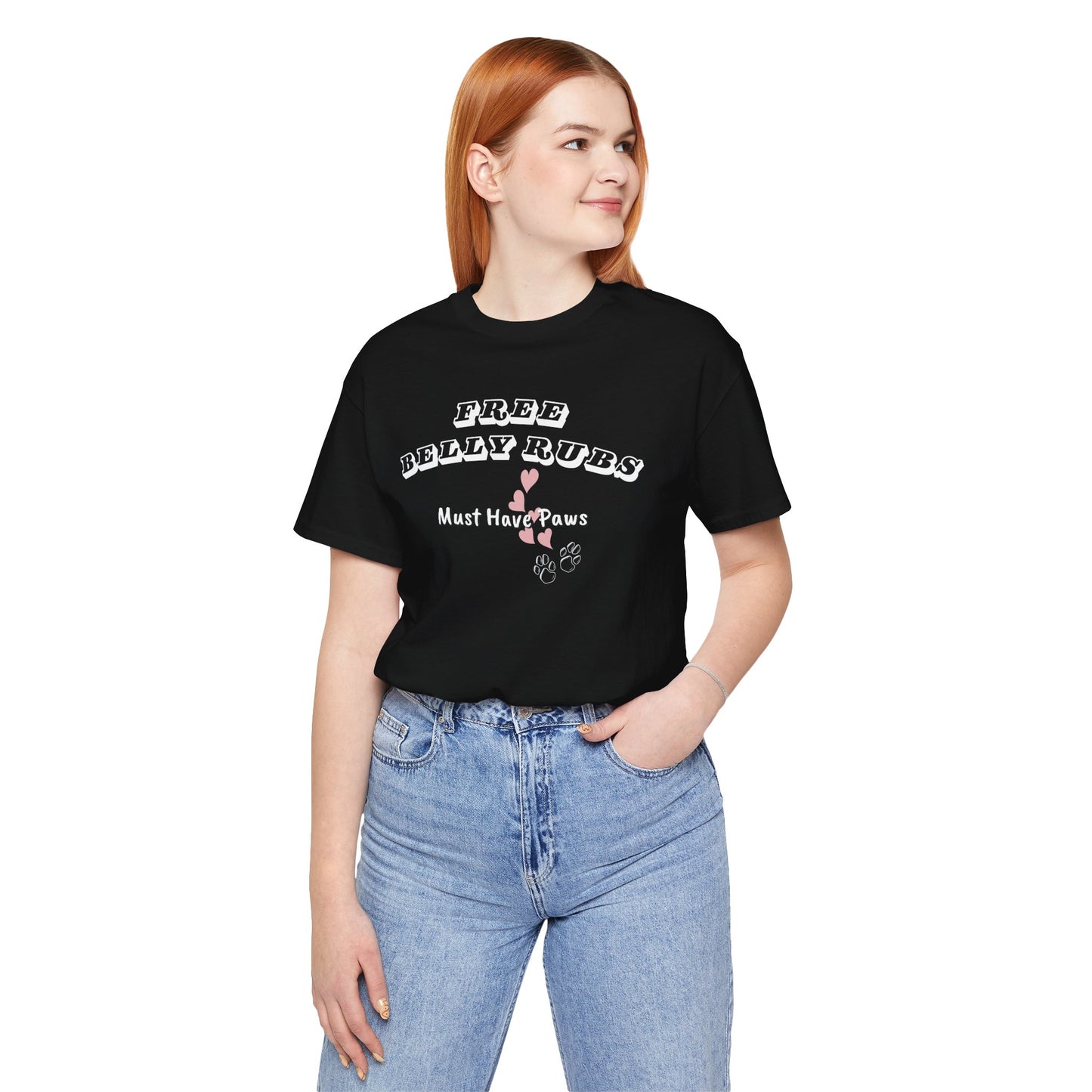 Dog Lover Tee Free Belly Rubs - Cute graphic Ts - Obsession Expressions by In Style Chics Boutique