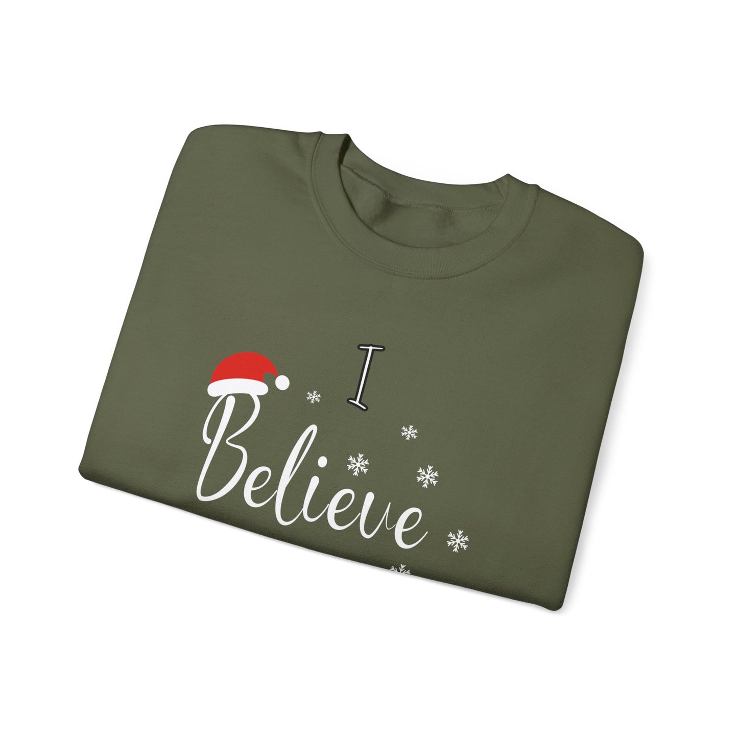 Unisex Heavy Blend™ Crewneck "Believe" Graphic Sweatshirt