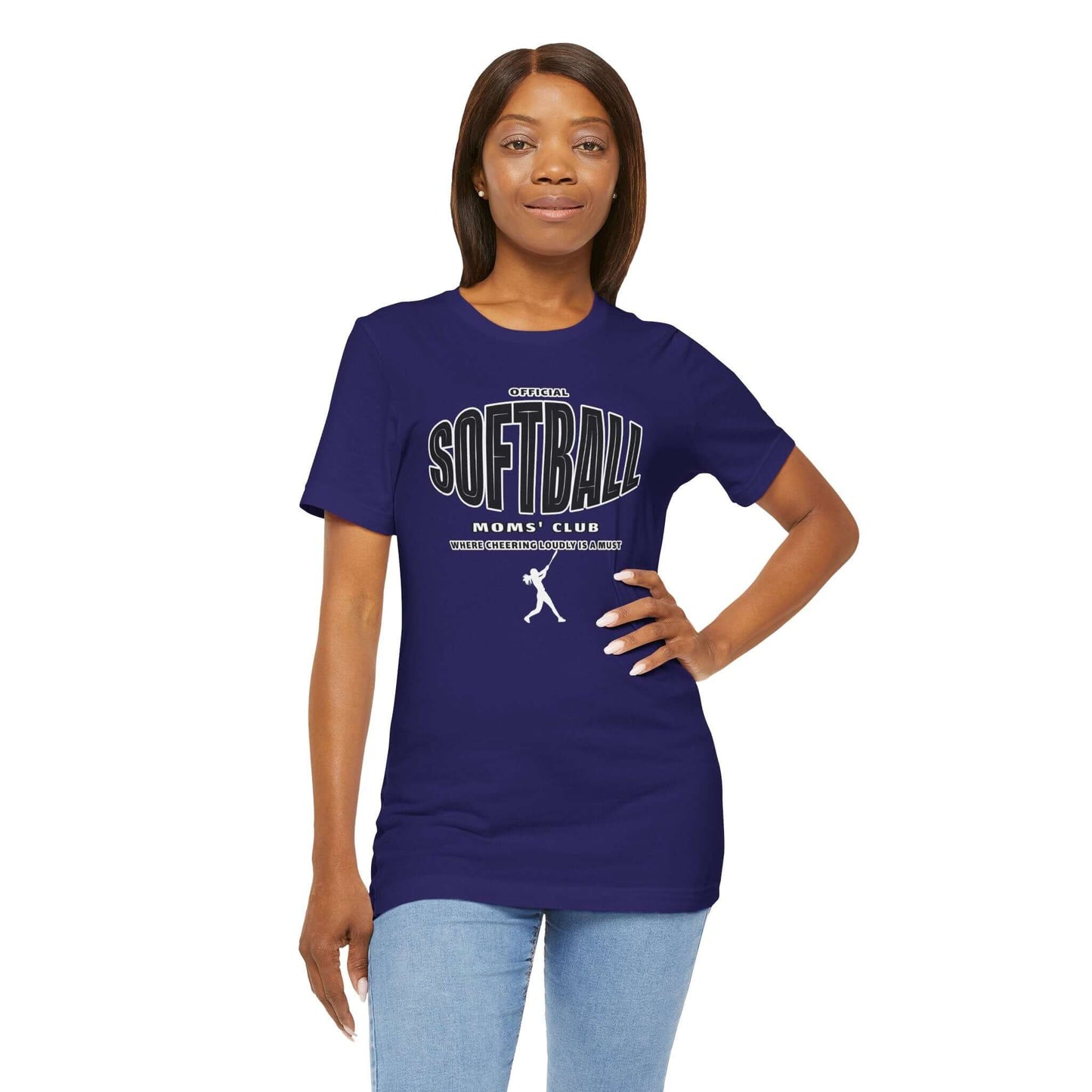Softball Mom Short Sleeve Tee - Cute Graphic Ts for Women - In Style Chics Boutique Online Women's Juniors Plus Size Apparel