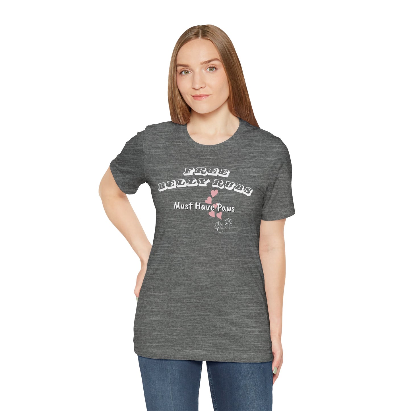 Dog Lover Tee Free Belly Rubs - Cute graphic Ts - Obsession Expressions by In Style Chics Boutique