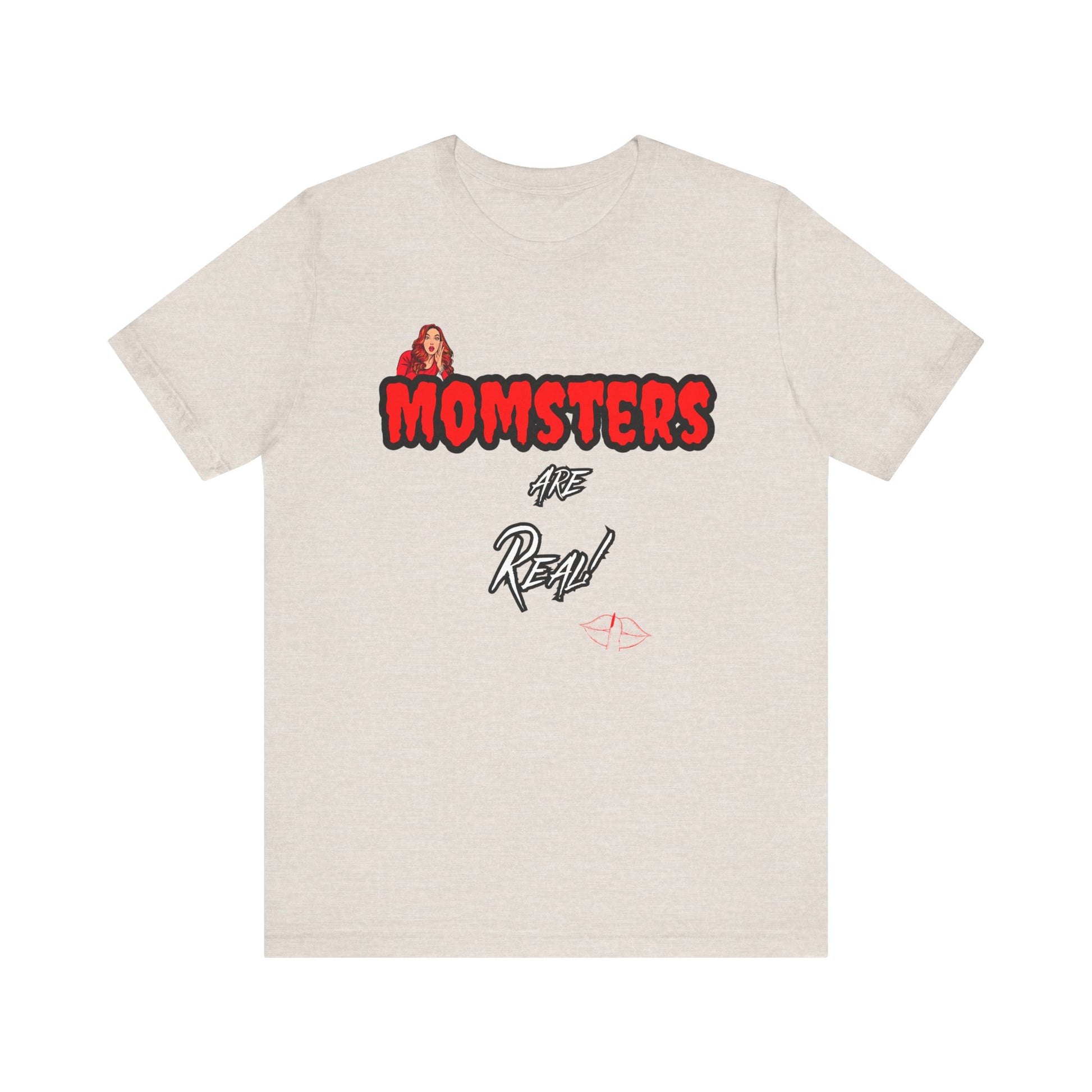 Unisex Jersey Short Sleeve Halloween Graphic T -"Momsters..." Light Color Tees - In Style Chics Boutique LLC