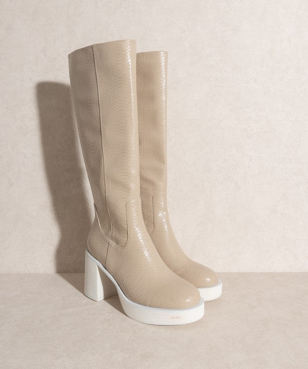 Oasis Society Juniper - Platform Knee-High Boots - In Style Chics Boutique LLC