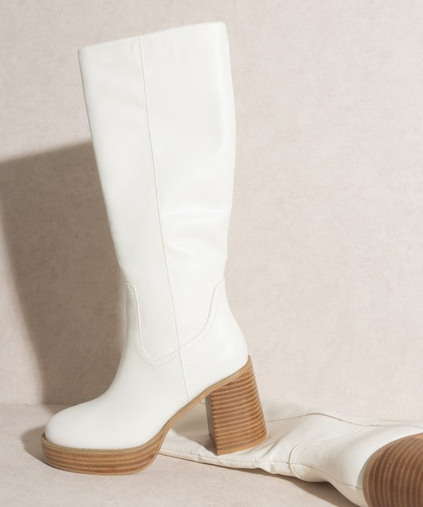 Oasis Society Juniper - Platform Knee-High Boots - In Style Chics Boutique LLC