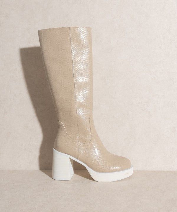 Oasis Society Juniper - Platform Knee-High Boots - In Style Chics Boutique LLC