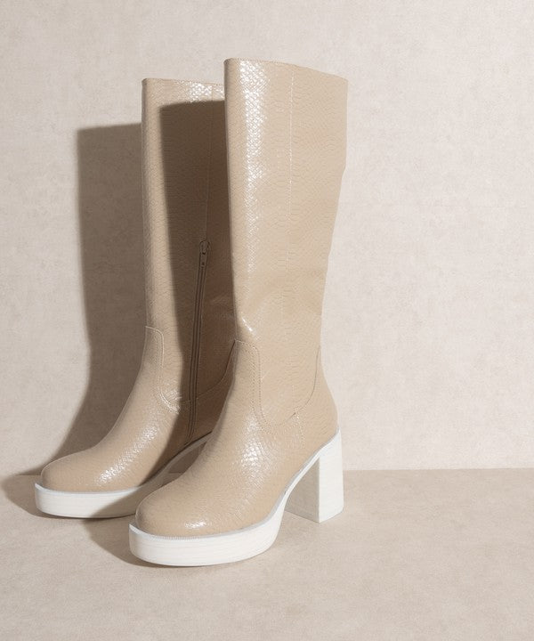 Oasis Society Juniper - Platform Knee-High Boots - In Style Chics Boutique LLC