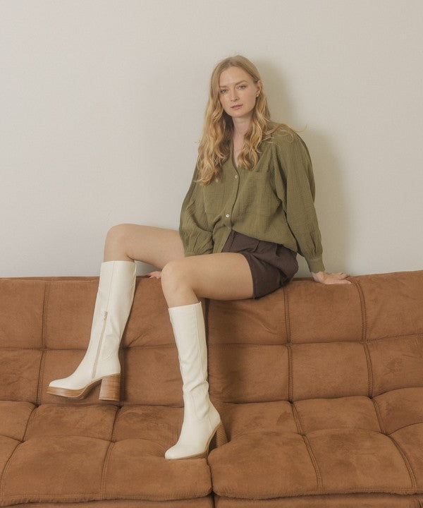 Oasis Society Juniper - Platform Knee-High Boots - In Style Chics Boutique LLC
