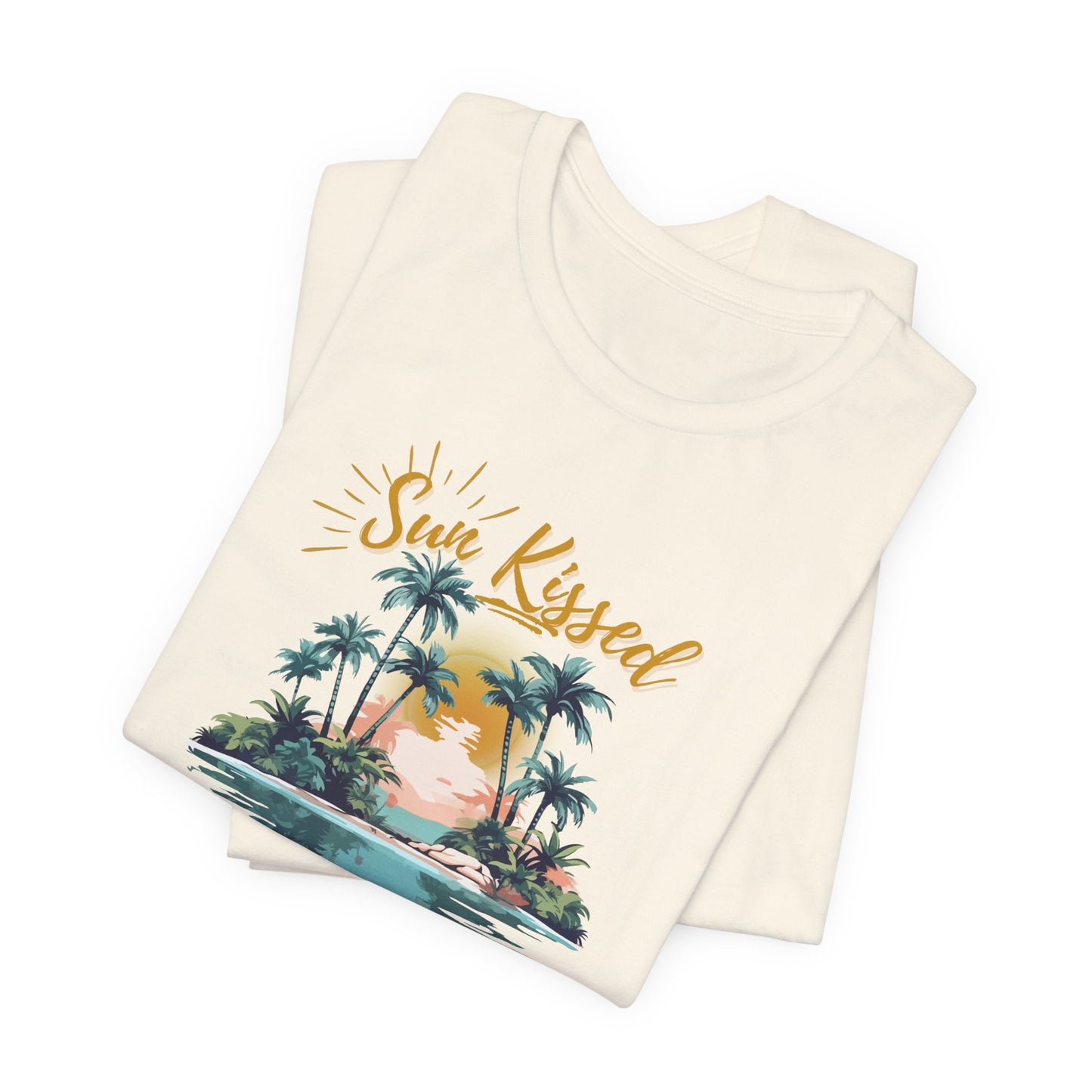 Printed Beach Tee- Sun Kissed & Summer Lovin' Bliss- In Style Chics Boutique Cute Graphic T-shirts