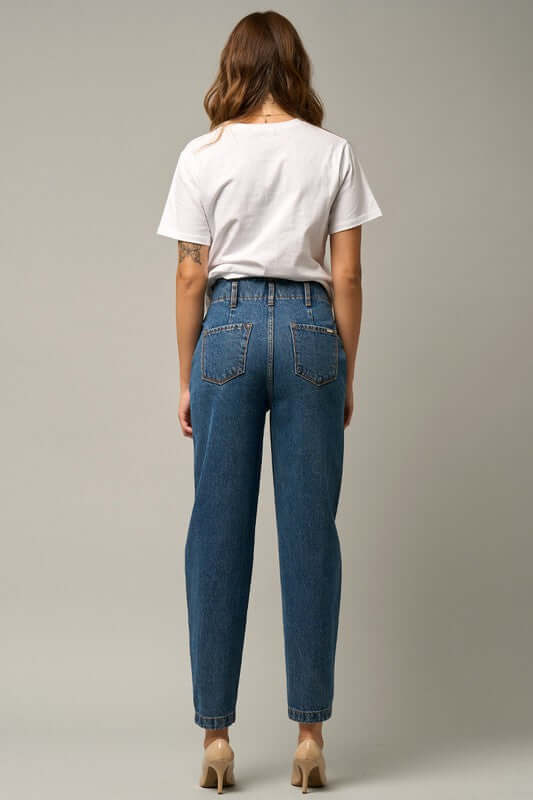 WOMEN'S HIGH RISE BALLOON JEANS - In Style Chics Boutique Women's Juniors Apparel Online