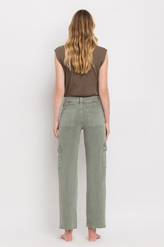 High Rise Cargo Straight Jeans - In Style Chics Boutique LLC