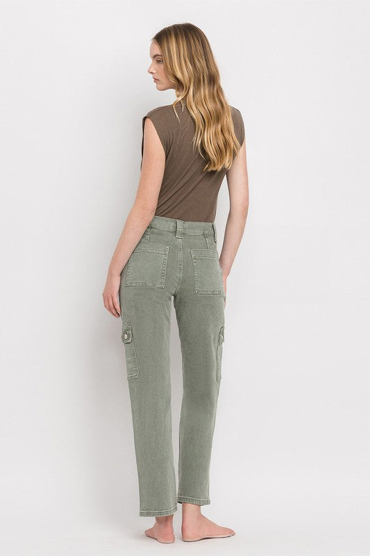 High Rise Cargo Straight Jeans - In Style Chics Boutique LLC