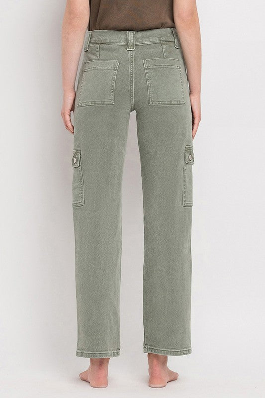 High Rise Cargo Straight Jeans - In Style Chics Boutique LLC
