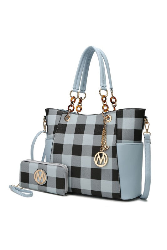 MKF Collection Mariely Checker Tote Bag by Mia K - In Style Chics Boutique LLC