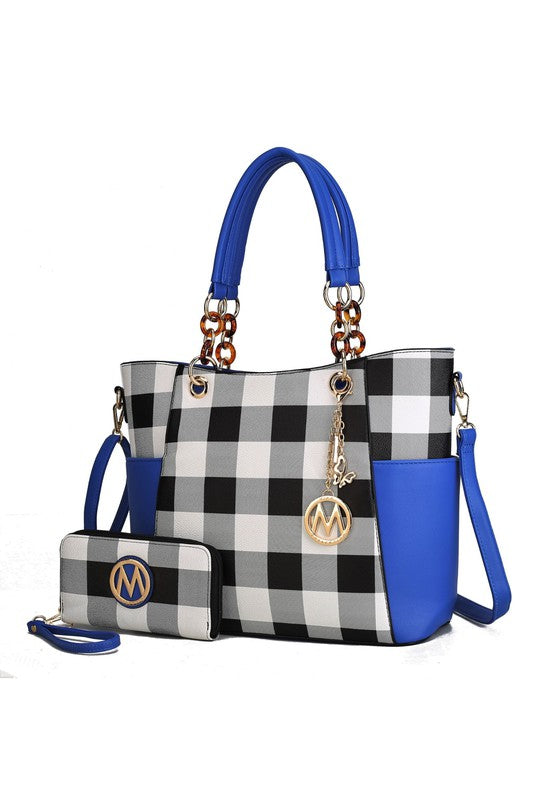 MKF Collection Mariely Checker Tote Bag by Mia K - In Style Chics Boutique LLC