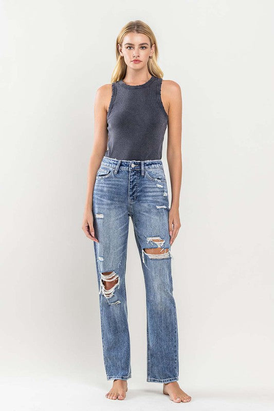 90'S Vintage Slim Straight Jean - In Style Chics Boutique LLC