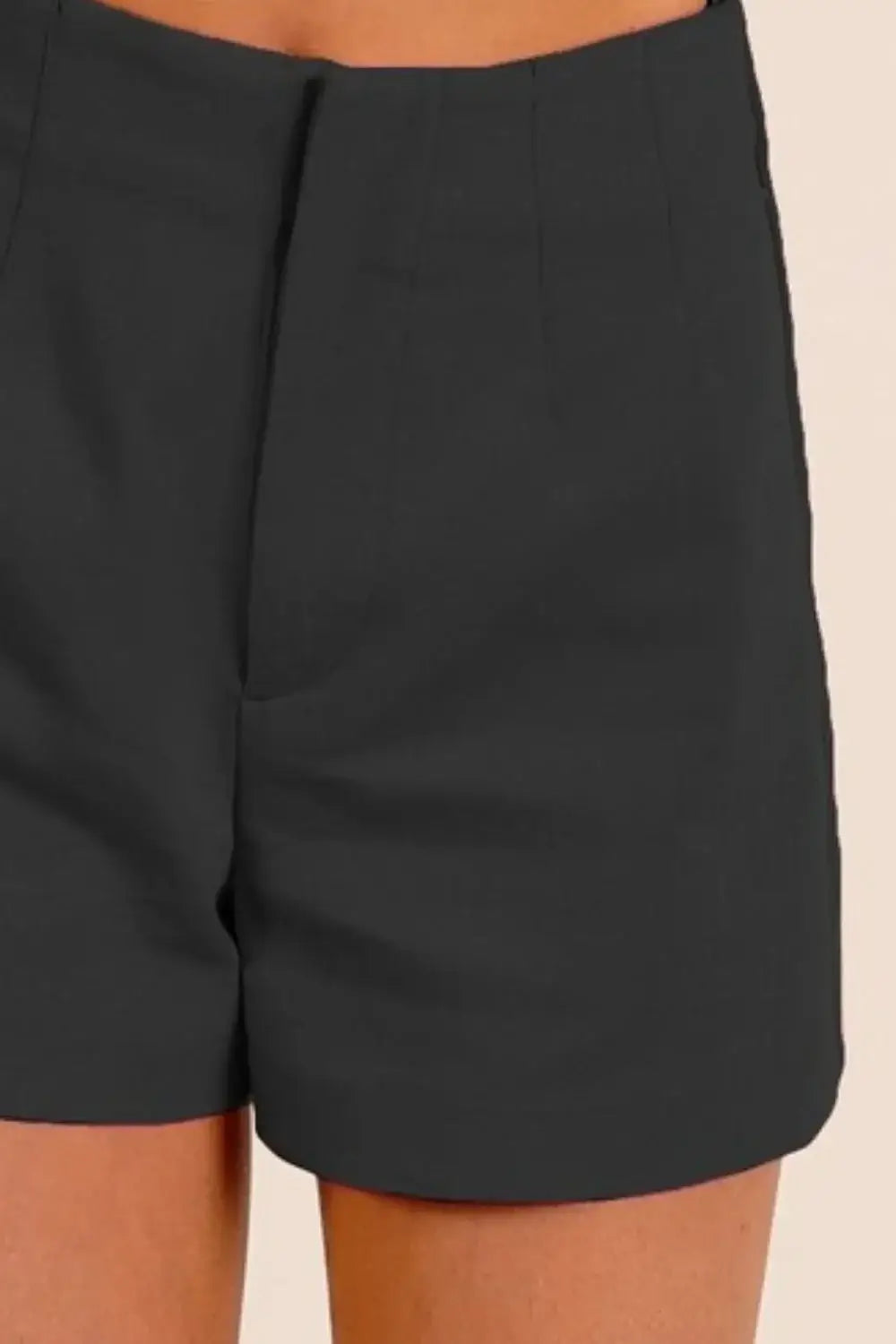 Bandless Tailored Black Shorts - In Style Chics Boutique