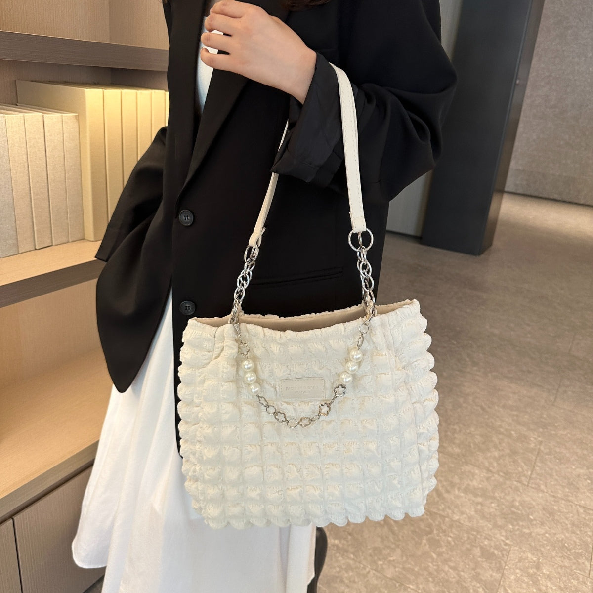 Bubble Textured Tote Bag - In Style Chics Boutique LLC
