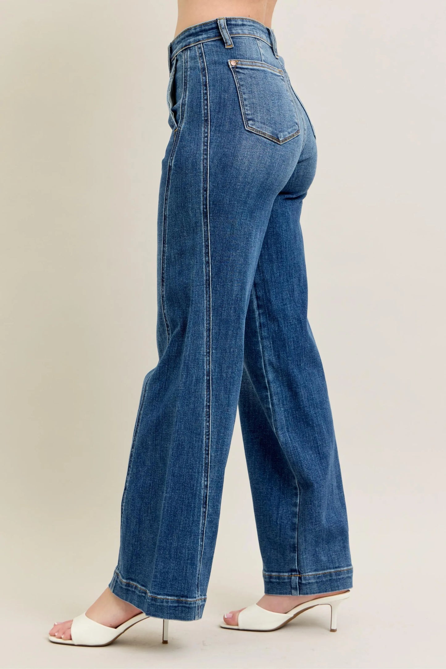 Judy Blue Wide Leg Jeans High Waist - Best Jeans for Women - In Style Chics Boutique Quality Denim