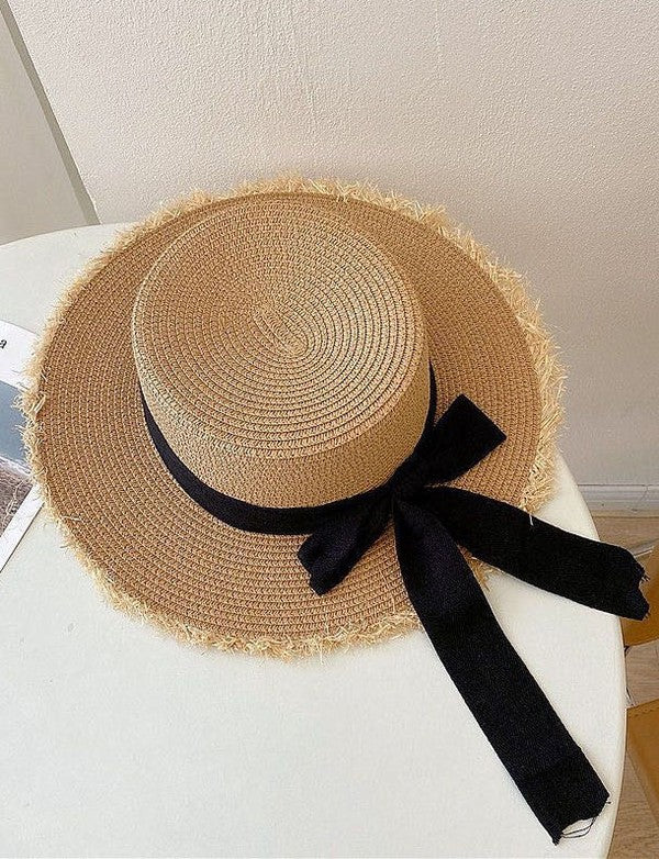 Sun Hat with Bow, In Style Chics Boutique