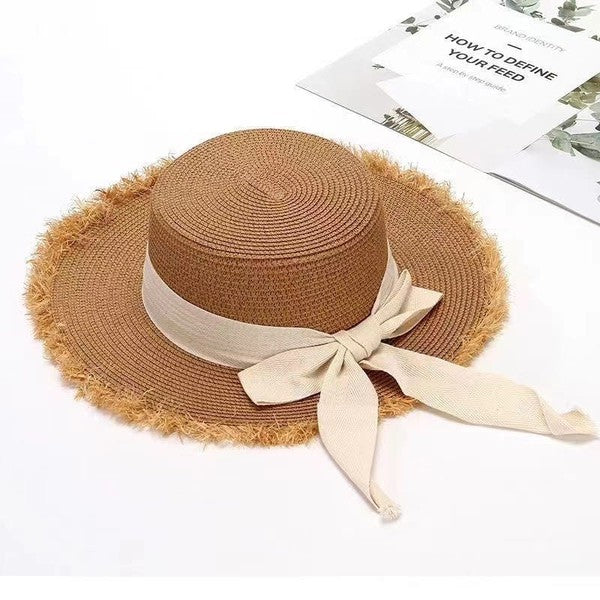 Sun Hat with Bow, In Style Chics Boutique