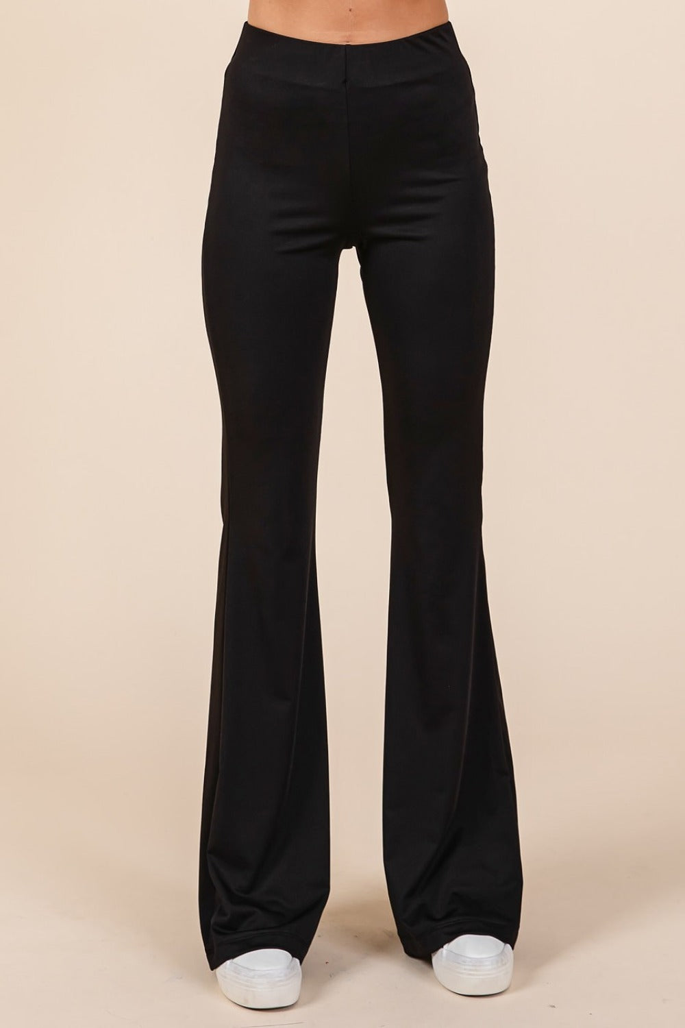Mittoshop Stretchy Soft Elastic Waist Flare Pants - In Style Chics Boutique LLC