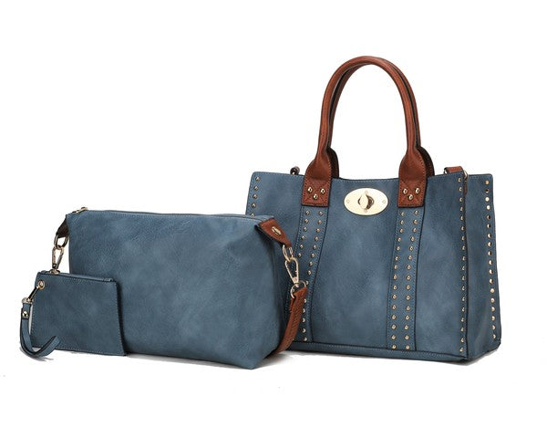 MKF Elissa Satchel Handbag by Mia K- 3 pc Set - In Style Chics Boutique LLC