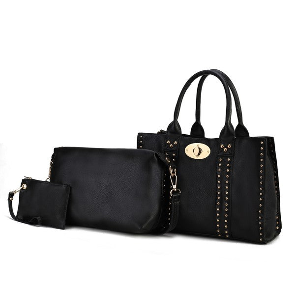 MKF Elissa Satchel Handbag by Mia K- 3 pc Set - In Style Chics Boutique LLC