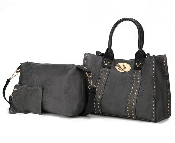 MKF Elissa Satchel Handbag by Mia K- 3 pc Set - In Style Chics Boutique LLC