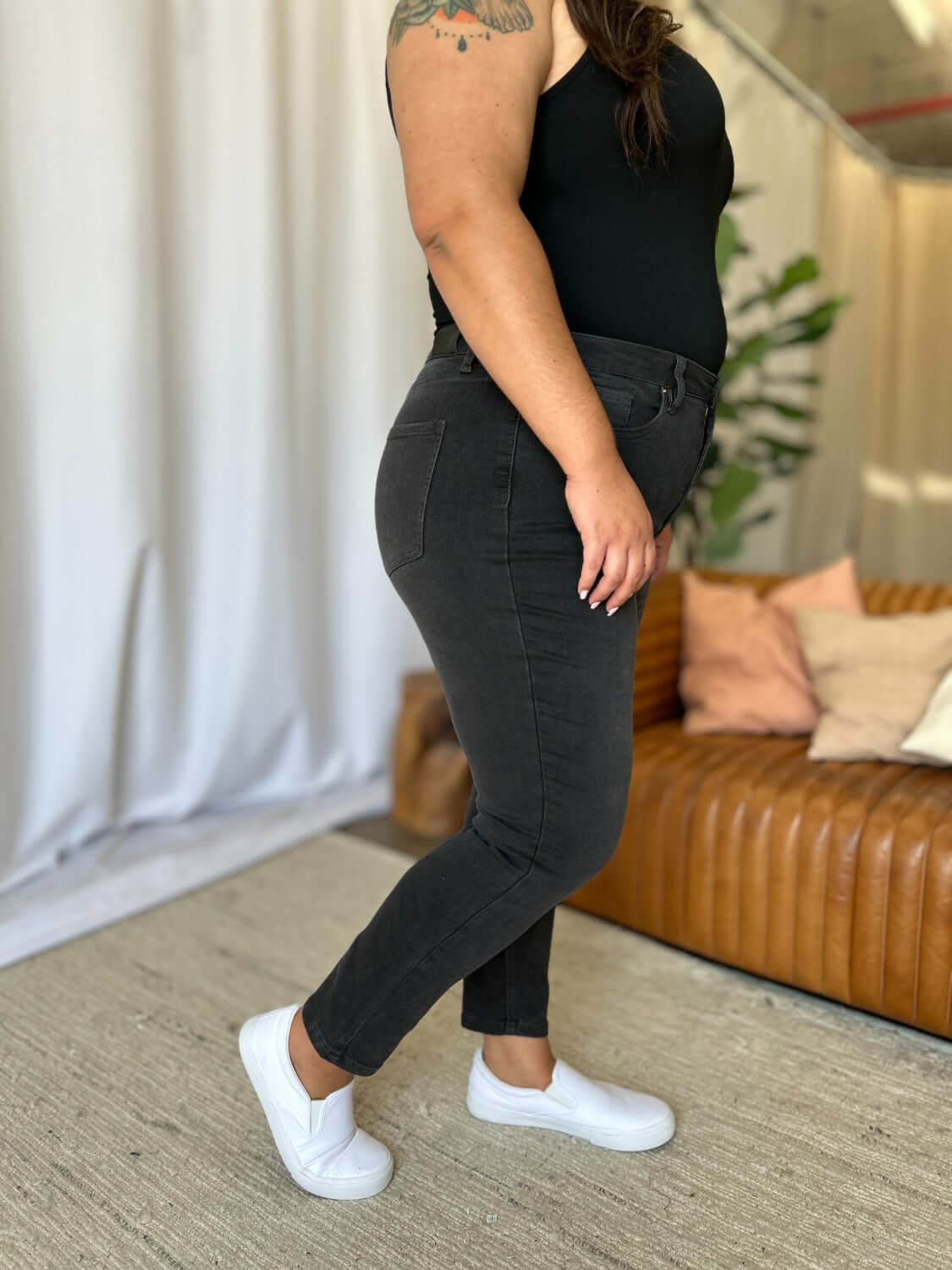 RFM Full Size High Rise Tummy Control Skinny Jeans - In Style Chics Boutique LLC