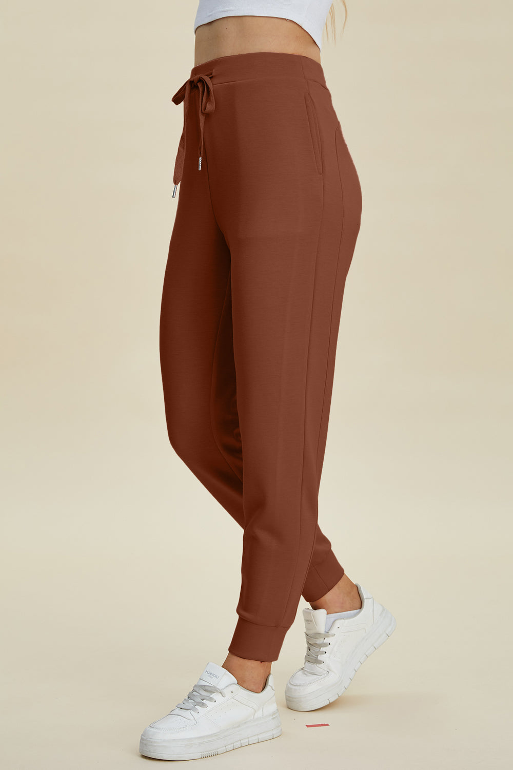 Basic Bae Full Size Air Scuba Drawstring High Waist Joggers - In Style Chics Boutique LLC
