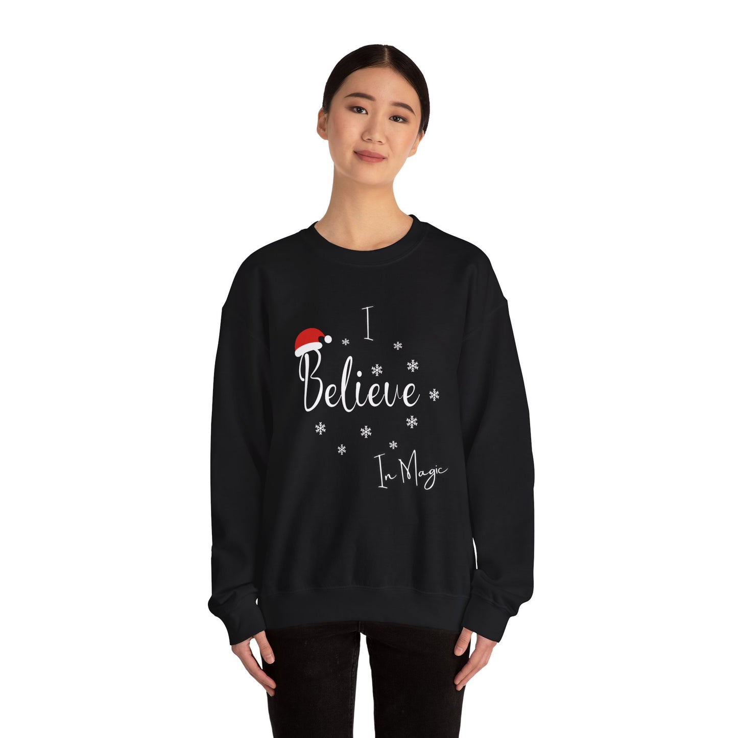 Unisex Heavy Blend™ Crewneck "Believe" Graphic Sweatshirt