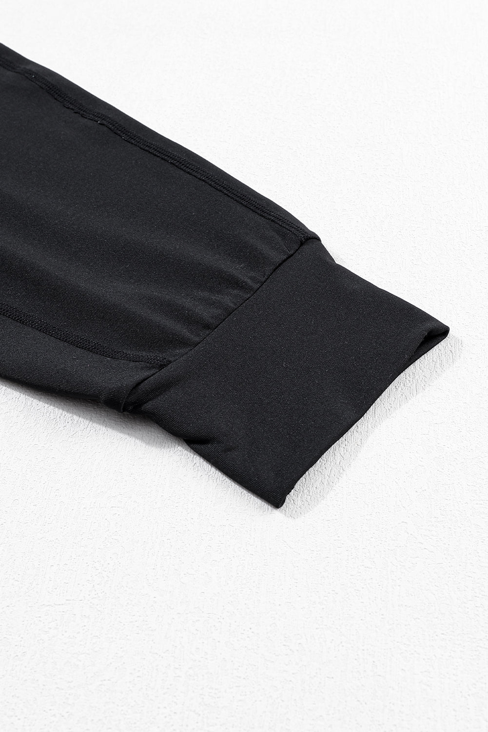 Black Exposed Seam High Waist Pocketed Joggers - In Style Chics Boutique LLC