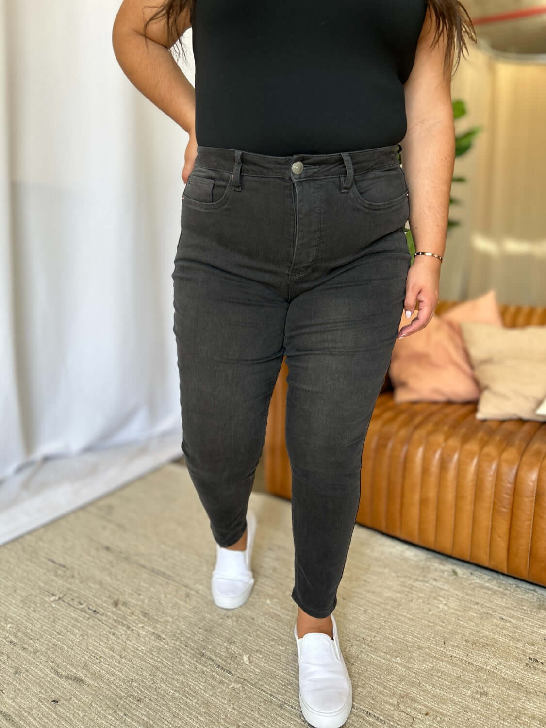 RFM Full Size High Rise Tummy Control Skinny Jeans - In Style Chics Boutique LLC
