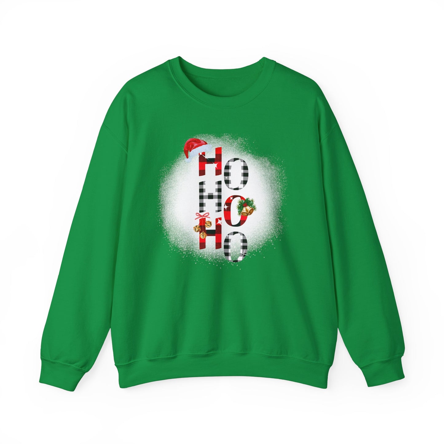 Unisex Heavy Blend™ Crewneck "Ho Ho Ho" Graphic Sweatshirt