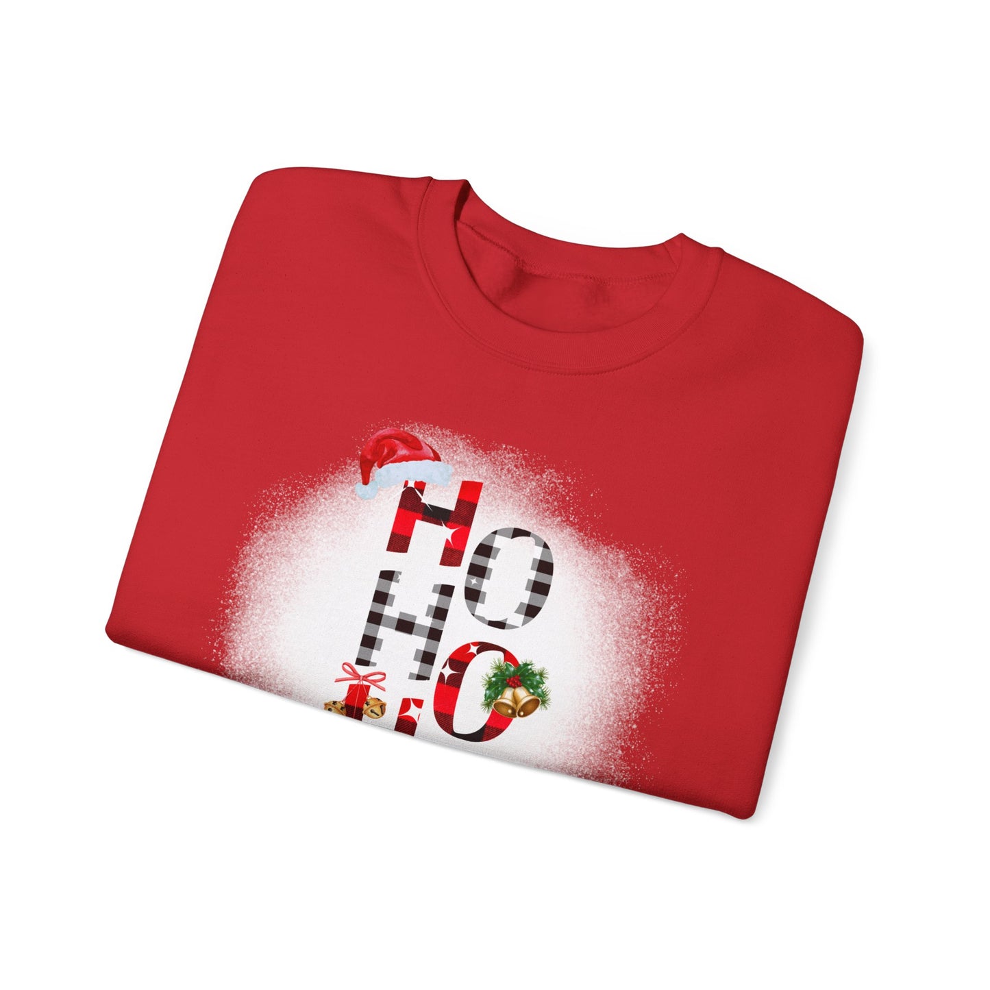 Unisex Heavy Blend™ Crewneck "Ho Ho Ho" Graphic Sweatshirt