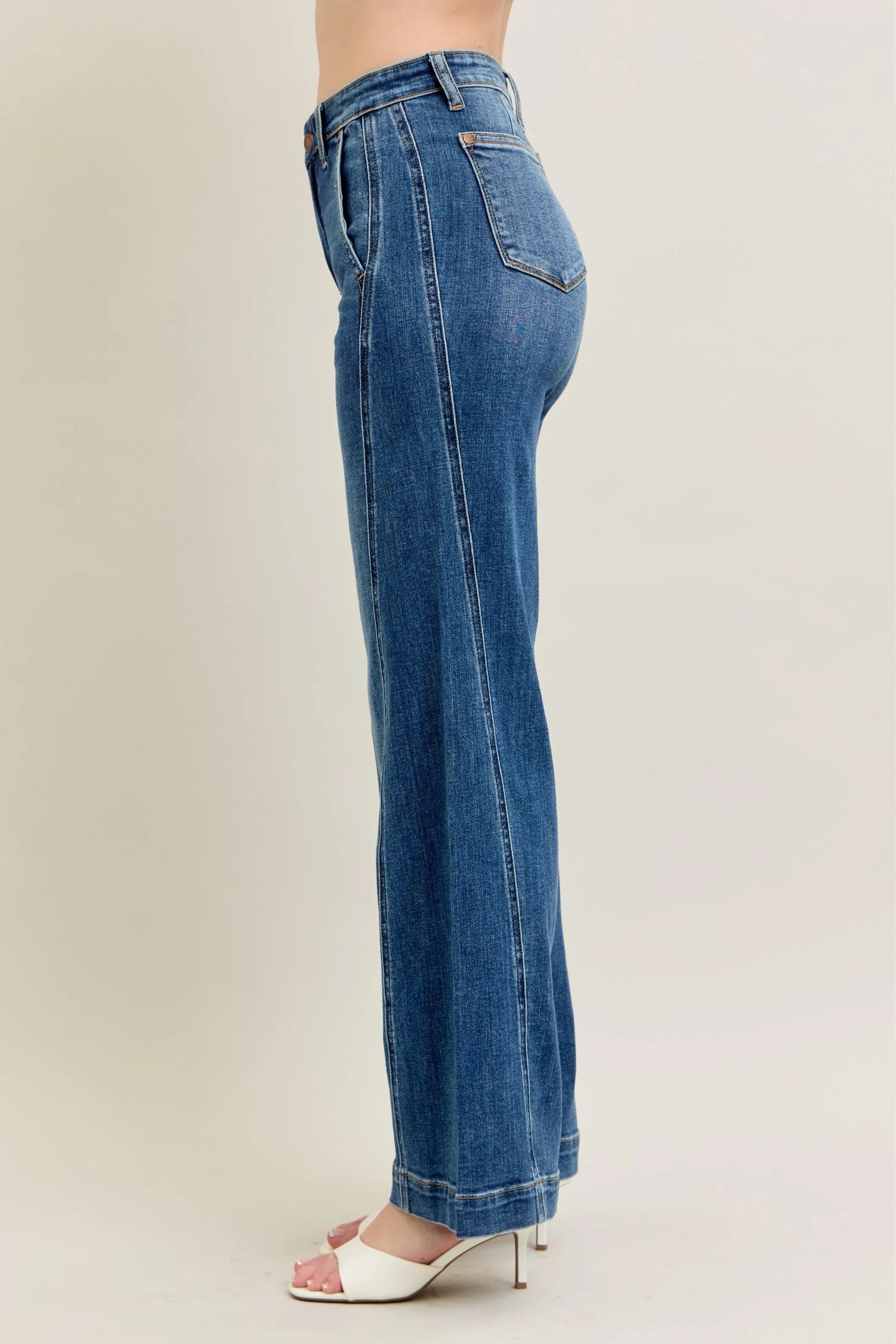 Judy Blue Wide Leg Jeans High Waist - Best Jeans for Women - In Style Chics Boutique Quality Denim